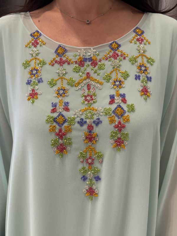 2 Pc Chiffon Handmade Embroidery